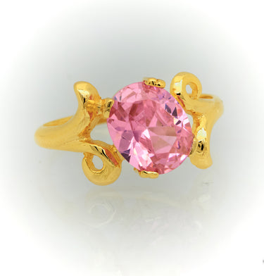 Anillo para Mujer en Oro 10k con Piedra Ovalada